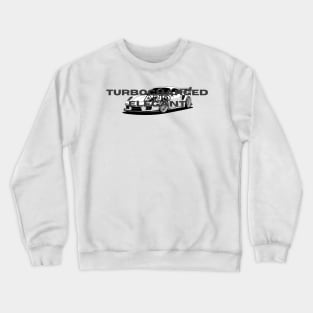 Turbocharged and Elegant + Car Blueprint Crewneck Sweatshirt